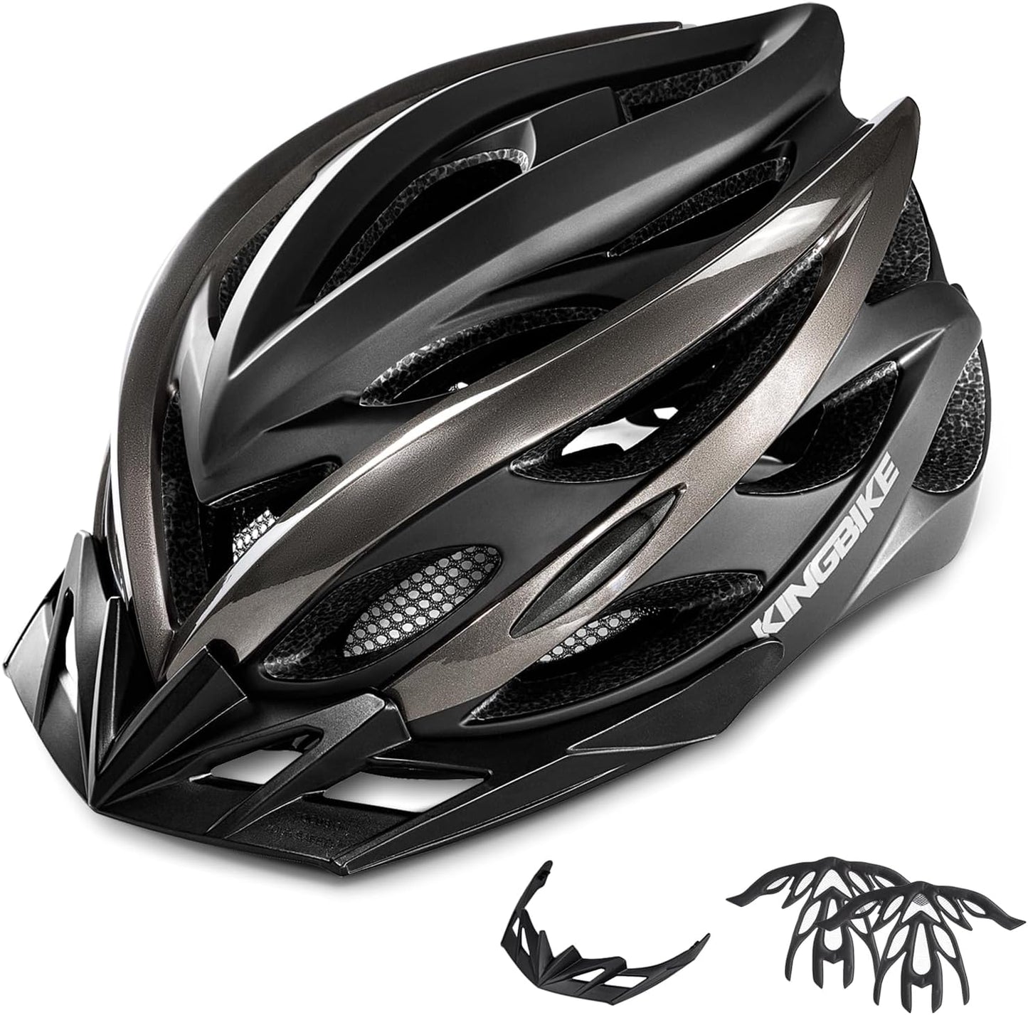 KINGBIKE Ultra-Light Bike Helmet with USB Light