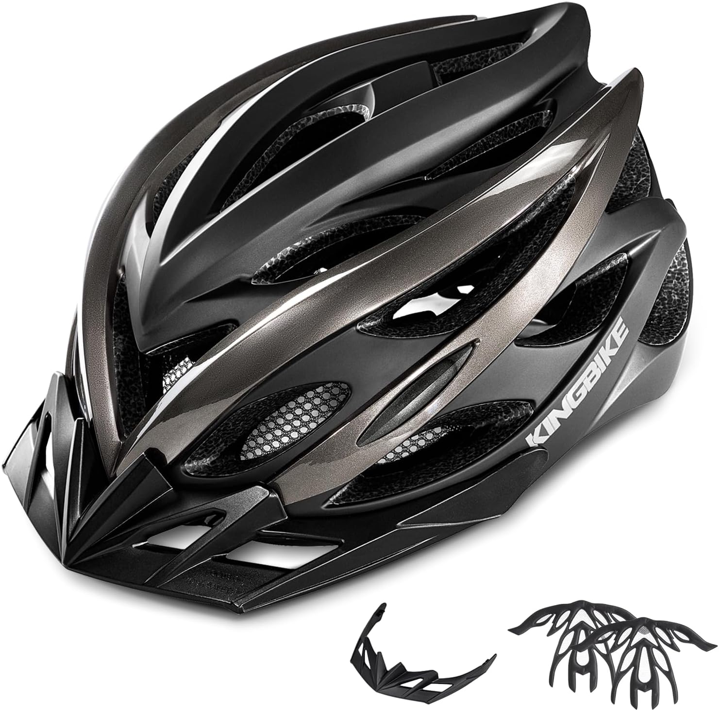 KINGBIKE Ultra-Light Bike Helmet with USB Light