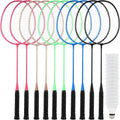 Badminton Racket Set 10 Pack with 15 Shuttlecocks - Value Multi-Set