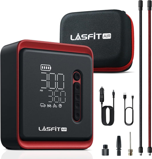 Lasfit Signature Portable Tire Inflator - 3X Fast Inflation