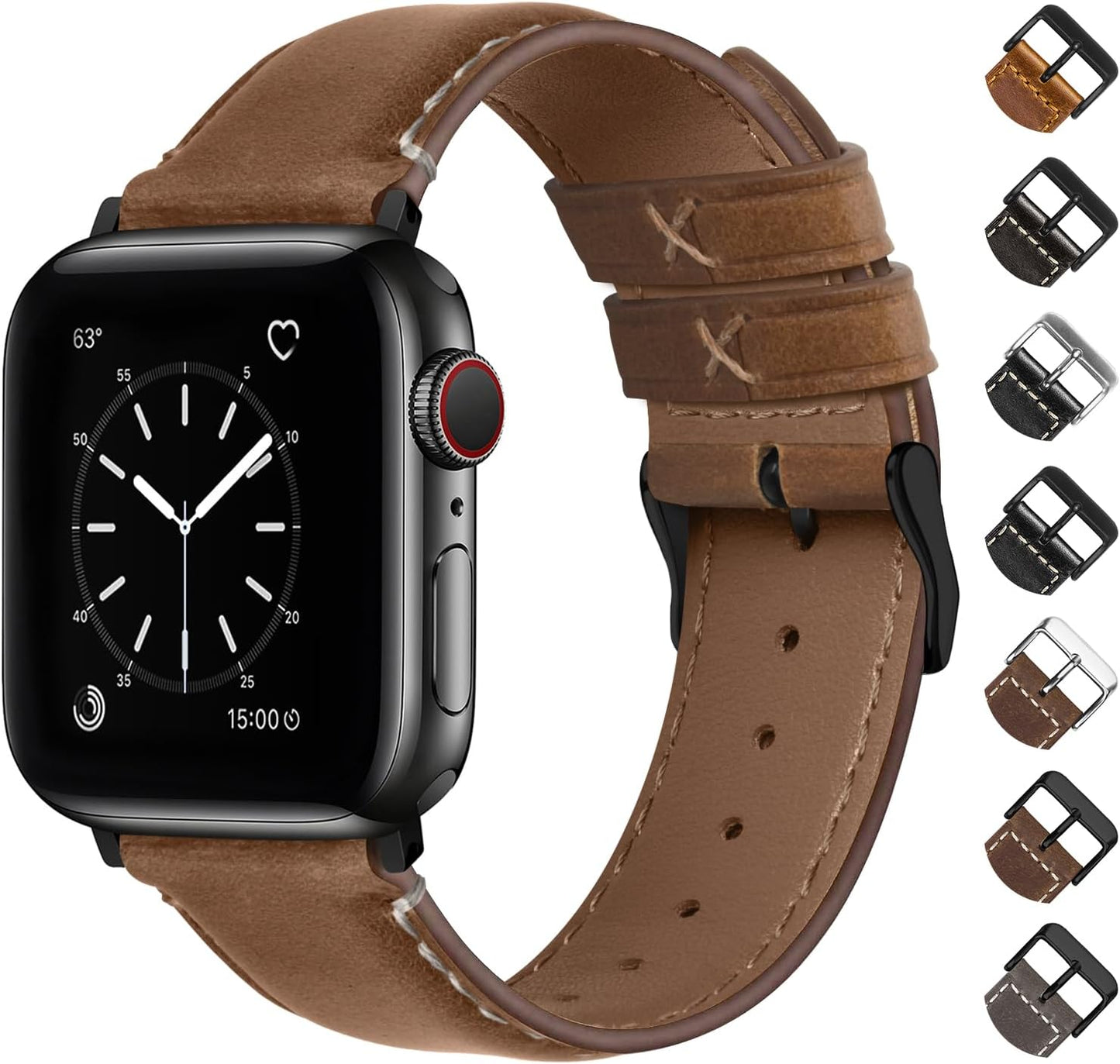 Fullmosa Retro Leather Apple Watch Band - Timeless Elegance