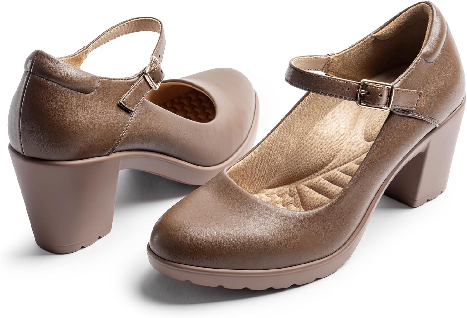 Mary Jane Heels with Arch Support for All-Day Comfort