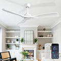 Depuley Ceiling Fan Without Light 52 in 3 Blade - Quiet DC Motor