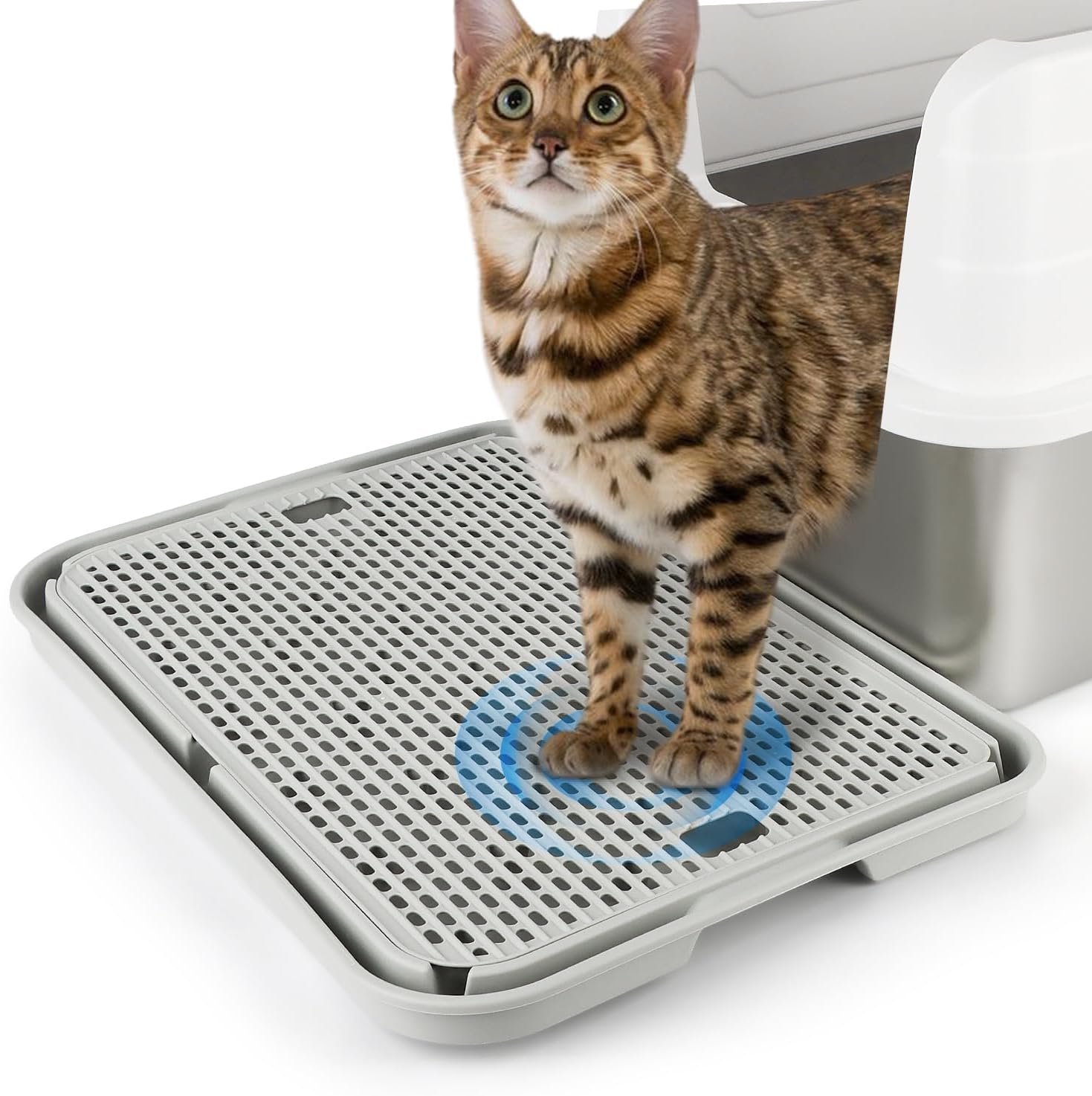 Litter Box Step for Cats - Easy to Clean & Durable Design