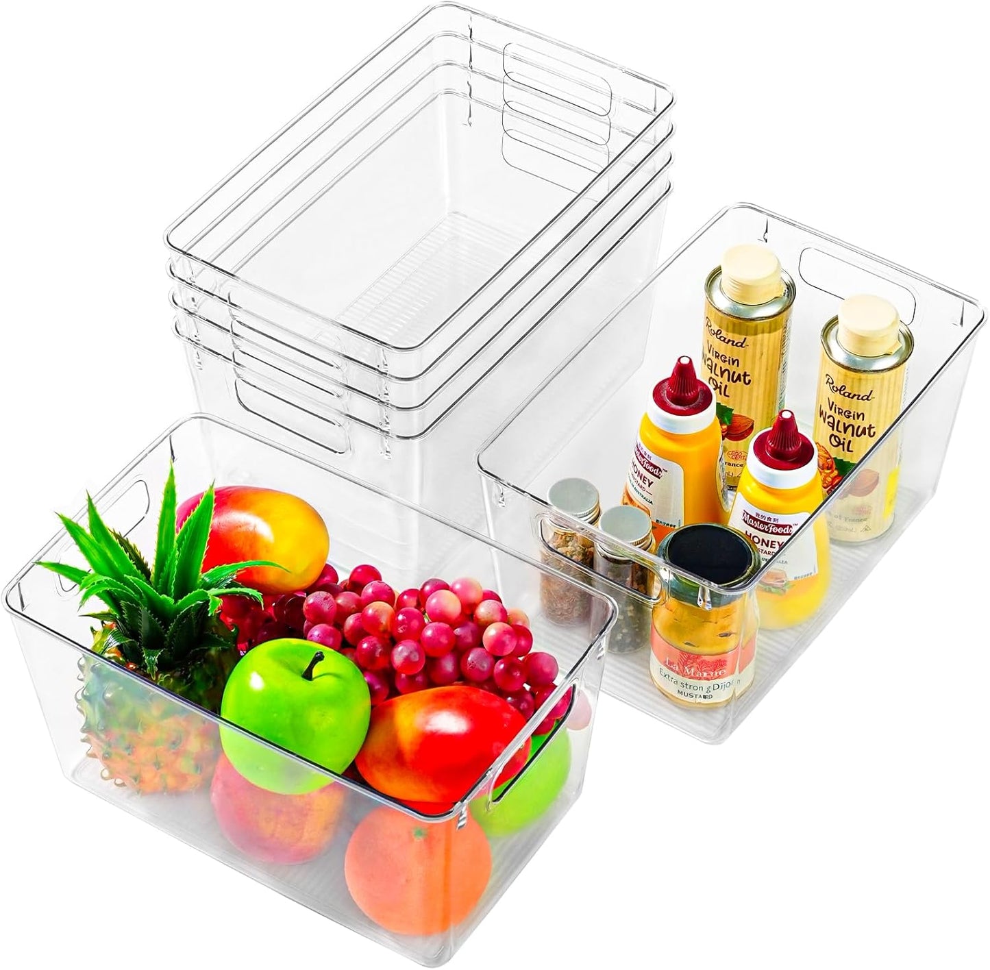Large Clear Plastic Storage Bins for Efficient Organization