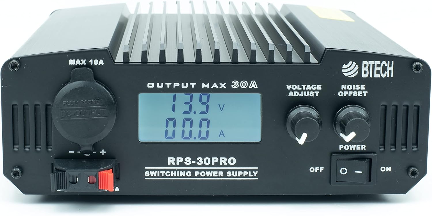 BTECH 30A Regulated Bench Power Supply - Adjustable 13.8V Output