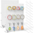 Metal Pegboard Display Stand 2 Pcs with 24 Peg Hooks - Retail Display