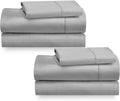 Twin XL Sheet Set 2-Pack 400 TC Cotton Sateen - Light Grey