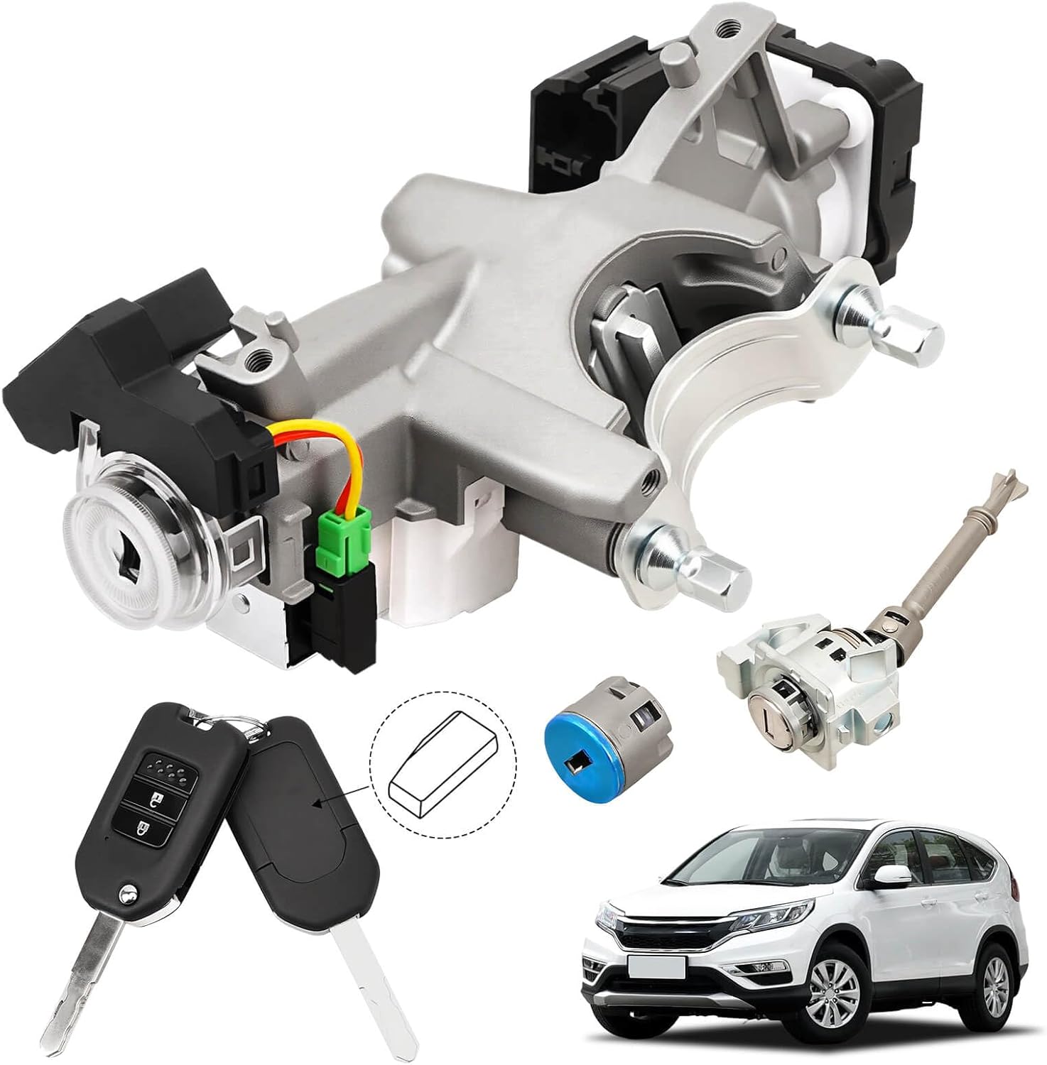RAMATA Ignition Switch Lock Cylinder with Key for Honda CRV