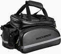 ROCKBROS Bike Rack Bag Trunk Waterproof Carbon Leather Pannier