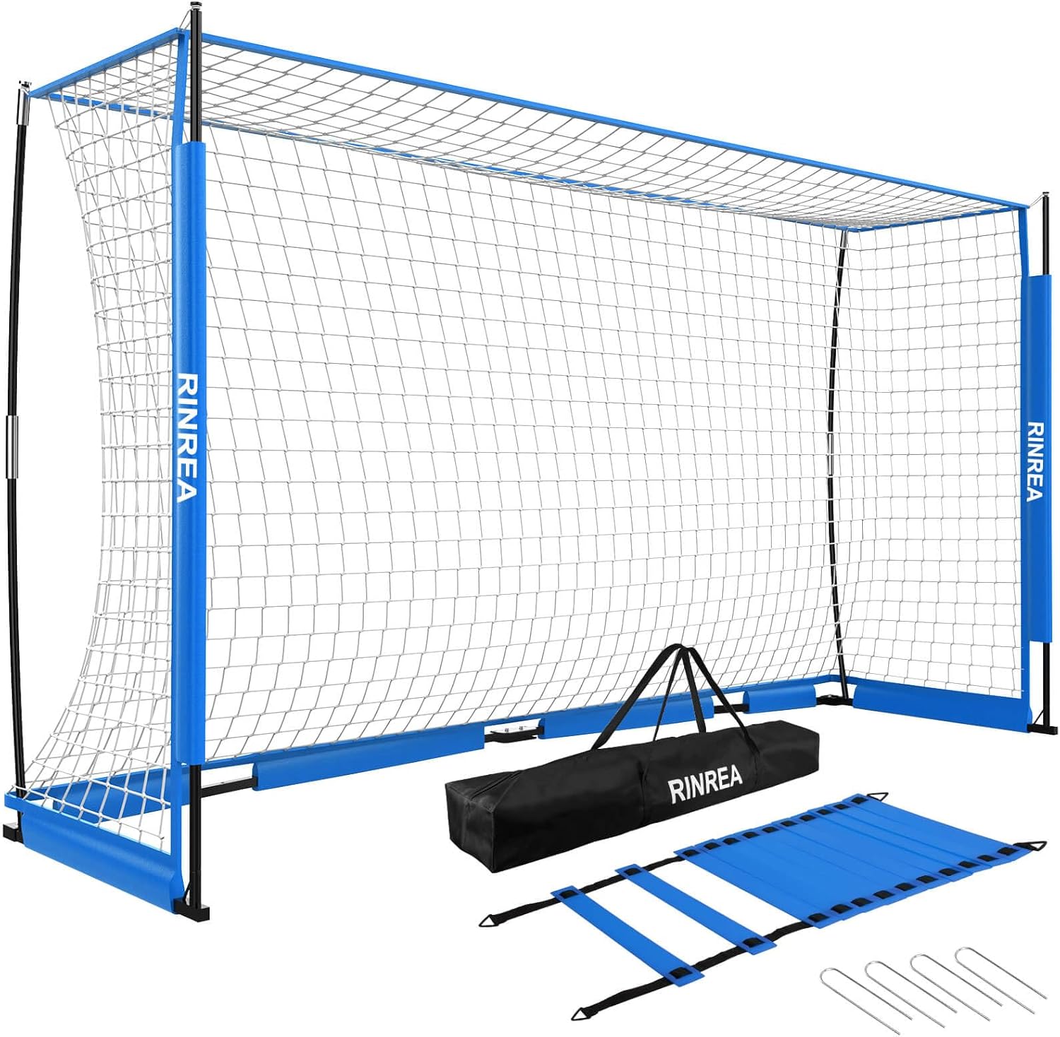 Portable Soccer Goal with Quick Setup and Durable Metal Base