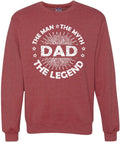 Father's Day Crewneck Sweatshirt for Men - Soft, Pill Resistant Fleece