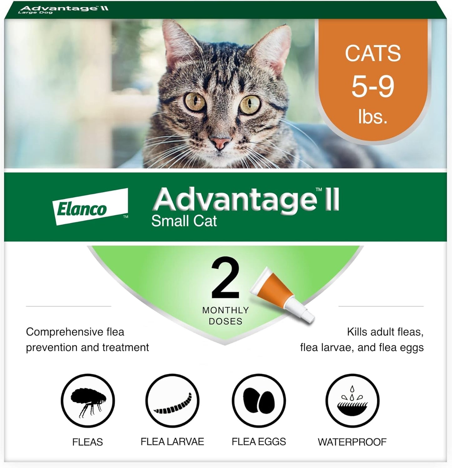 Topical Flea Treatment for Small Cats 5-9 lbs - 2-Month Supply