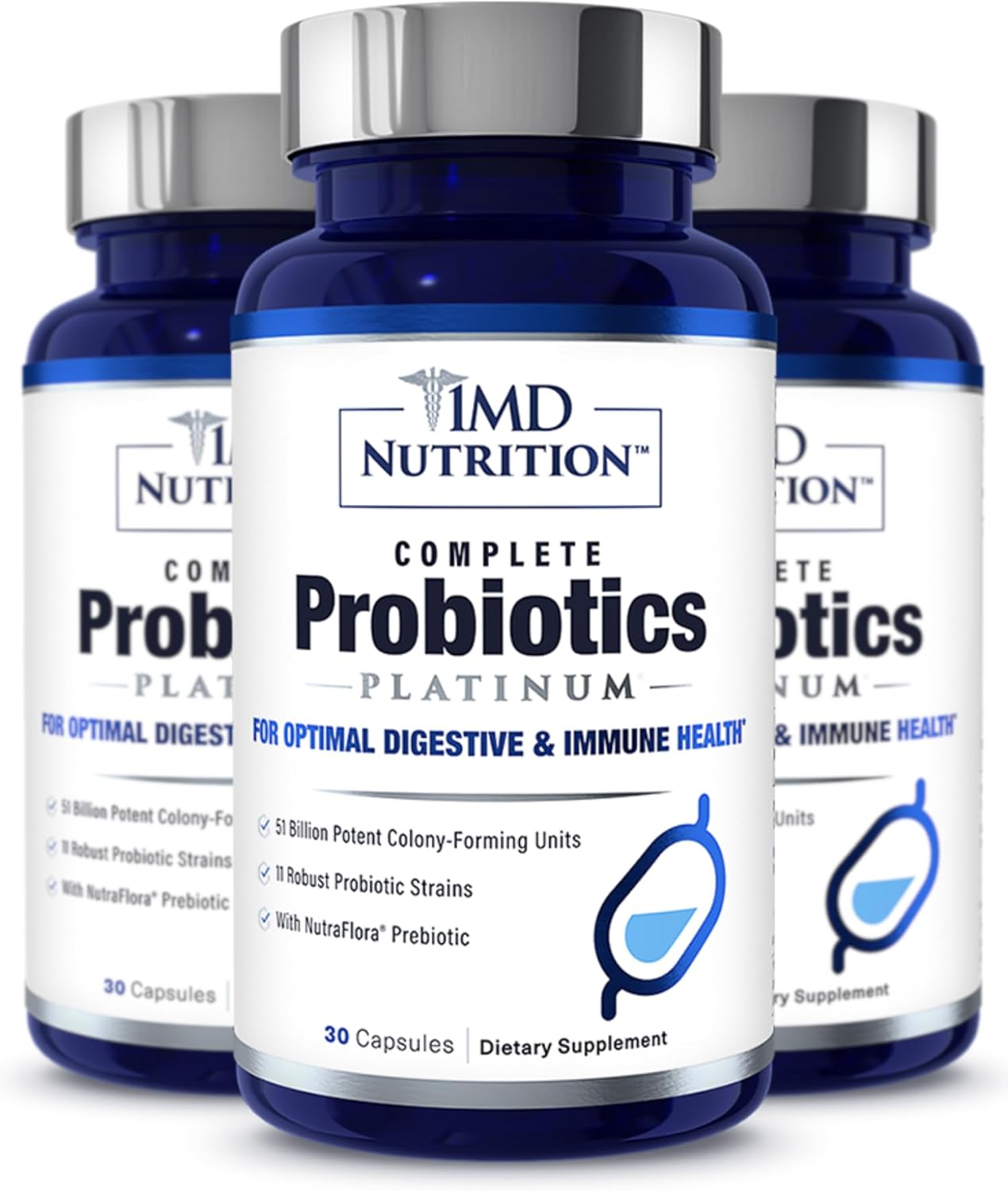 Complete Probiotics Platinum for Digestive Health Support