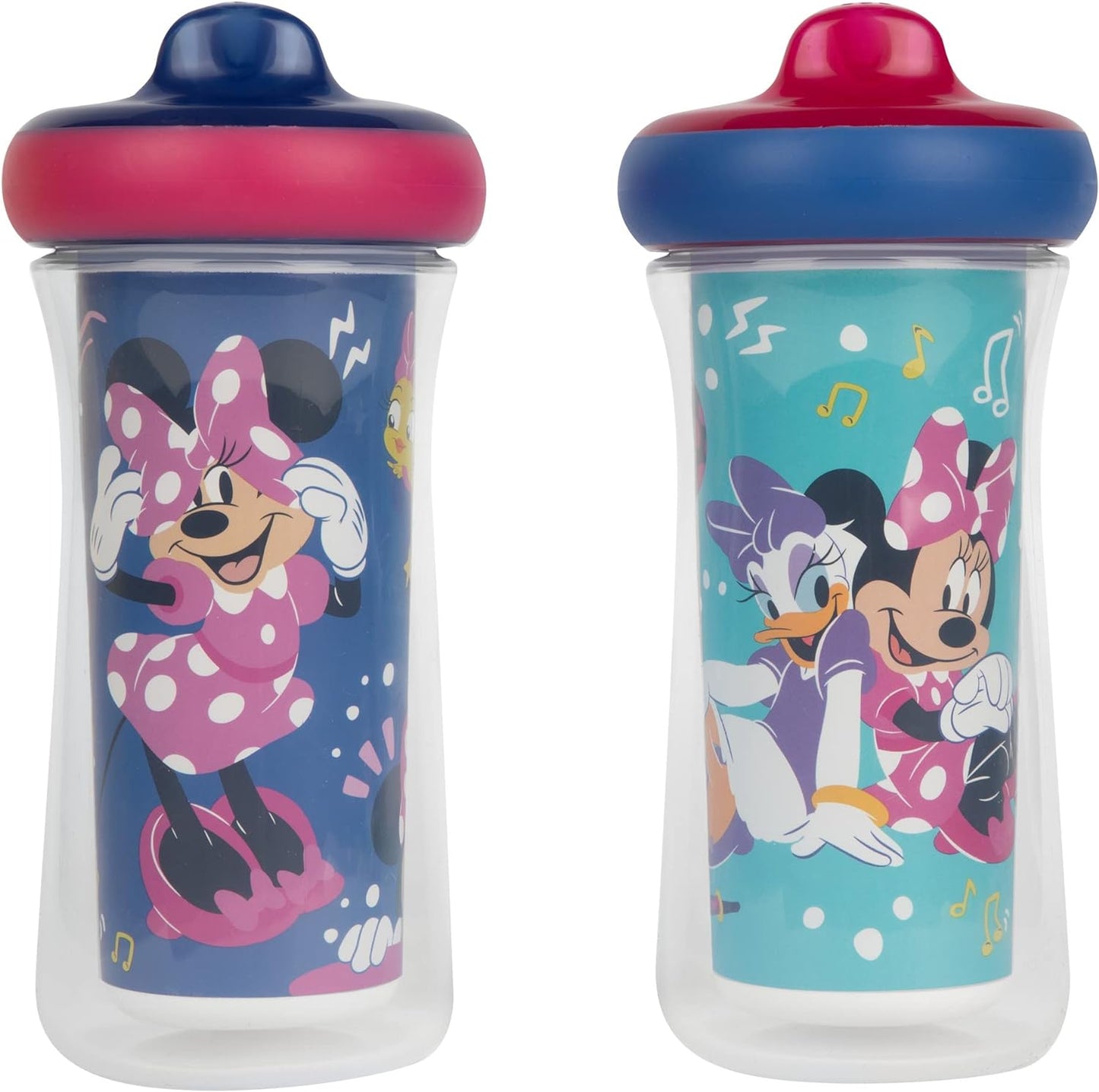Disney Minnie Mouse Insulated Sippy Cups - Leak-Proof Toddler Sipper