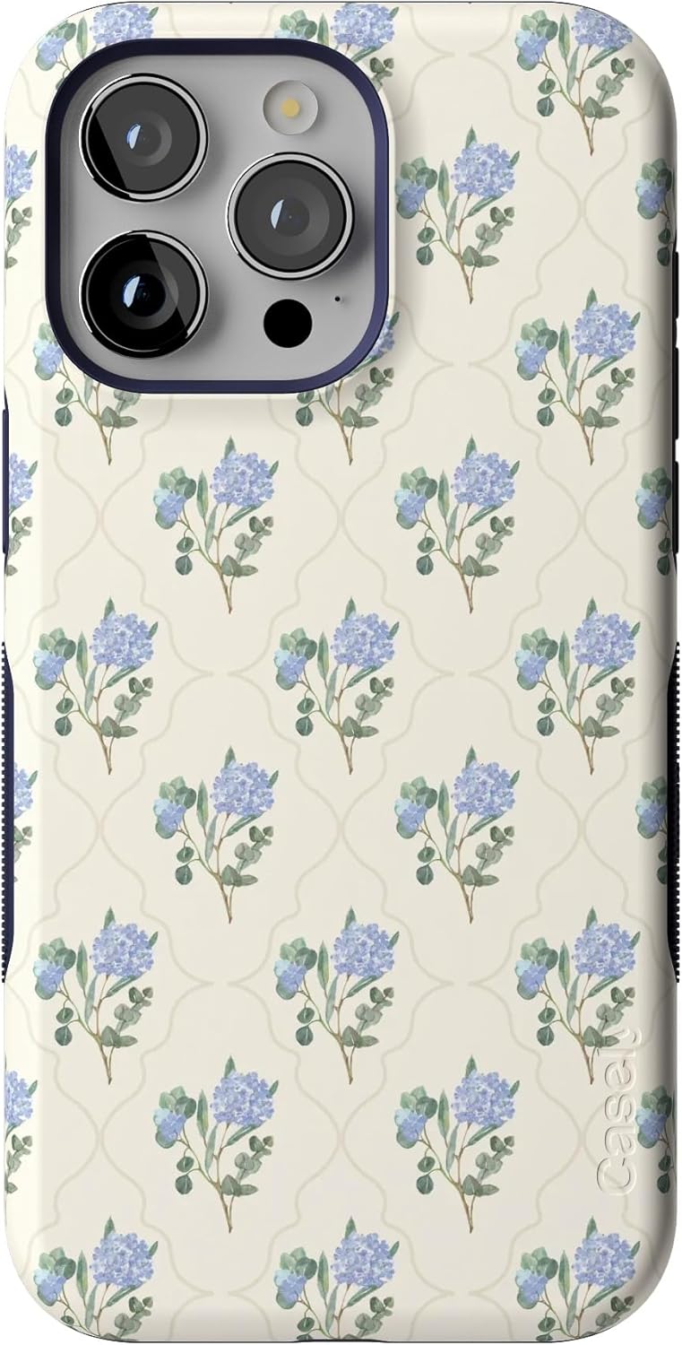Bold Protective iPhone 15 Pro Case with Vintage Garden Design