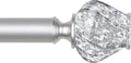 HOTOZON Heavy Duty Silver Curtain Rod - Elegant Design