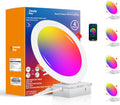 CLOUDY BAY 8 in Smart WiFi LED Recessed Lights 4 Pack - Color Changing