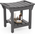 Waterproof Shower Bench Poly Lumber Stool - Stable, Mold-Resistant