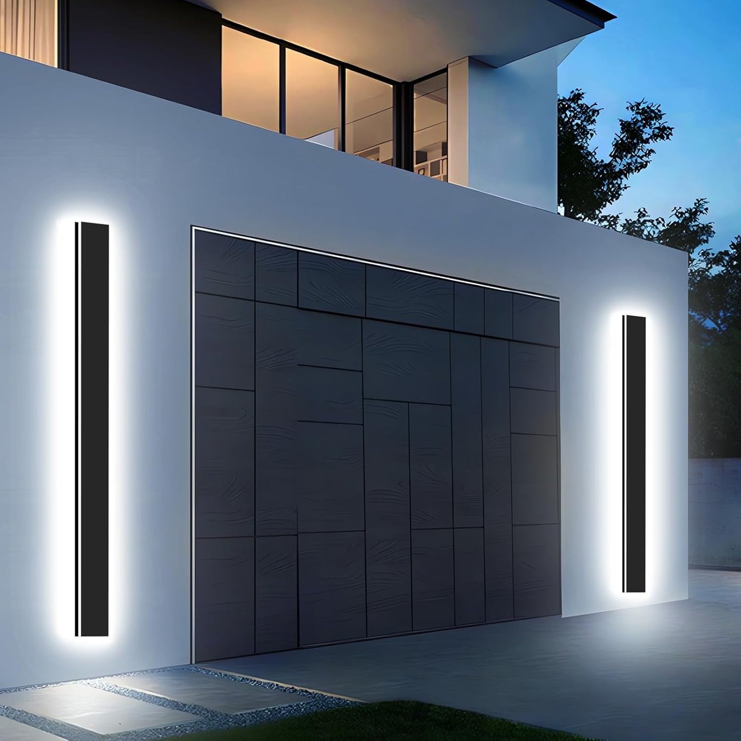 47in Modern Outdoor Wall Light with Adjustable Brightness Features