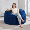 Memory Foam Velvet Bean Bag Chair - Plush Comfort!