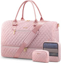 Travel Duffle Bag for Women Weekender - 50L Carry On with Shoe