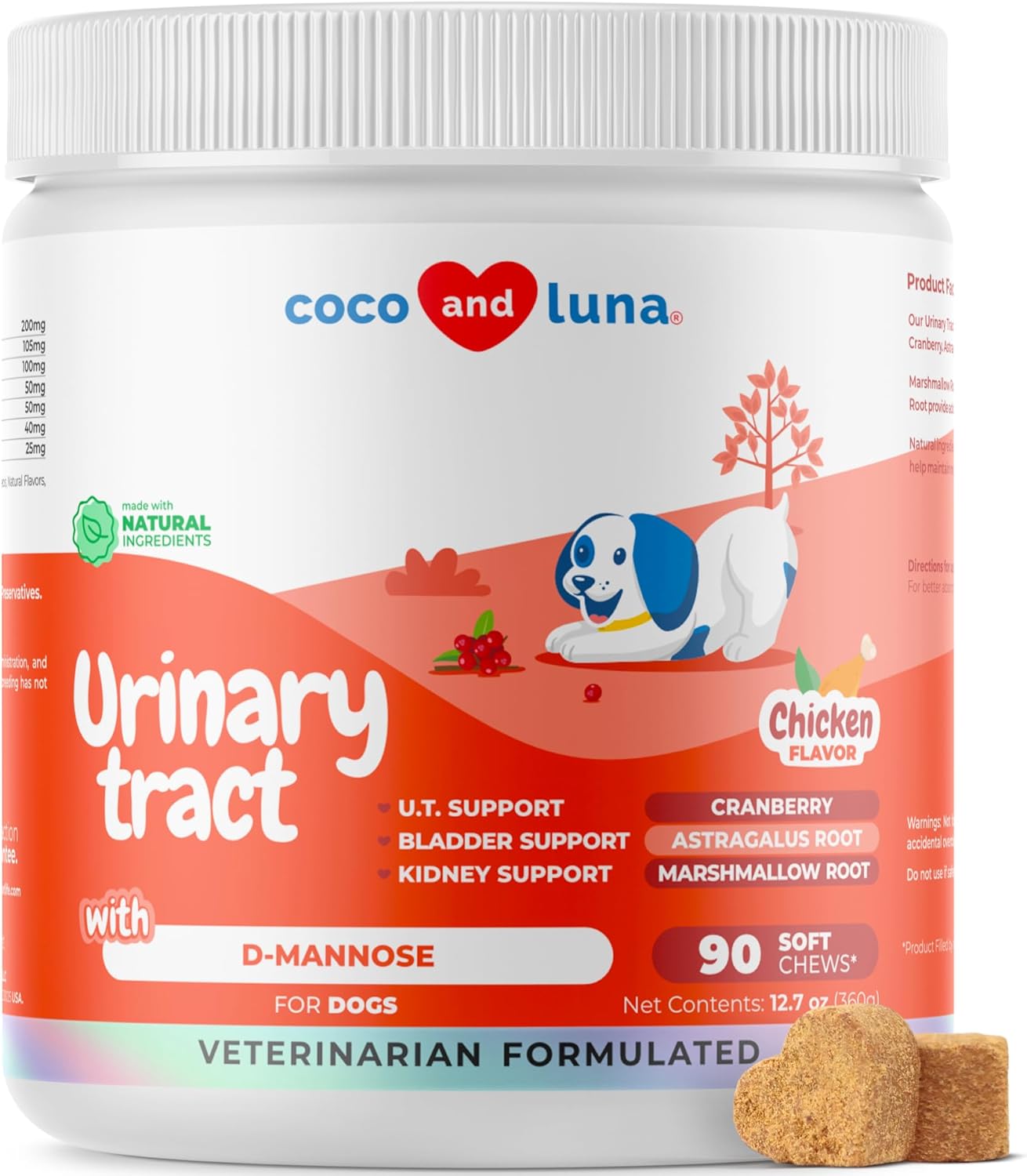 Cranberry for Dogs by Coco and Luna - Urinary Tract Support