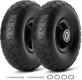 4.10/3.50-4 Tire 10in Solid Flat Free Tires 2Pack - No More Flats