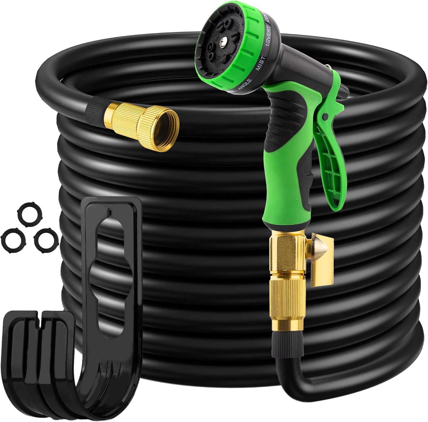 100FT Garden Hose with 10 Functions Spray Nozzle for Easy Use