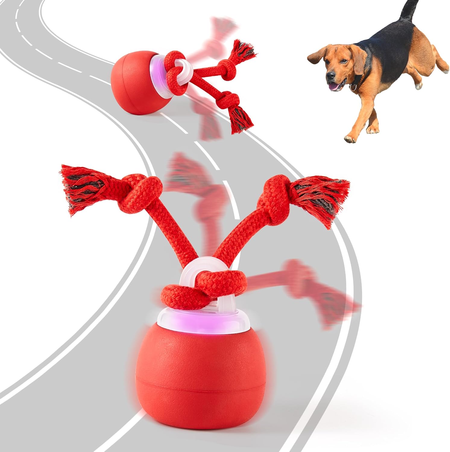Rechargeable Interactive Squeaky Dog Ball Toy