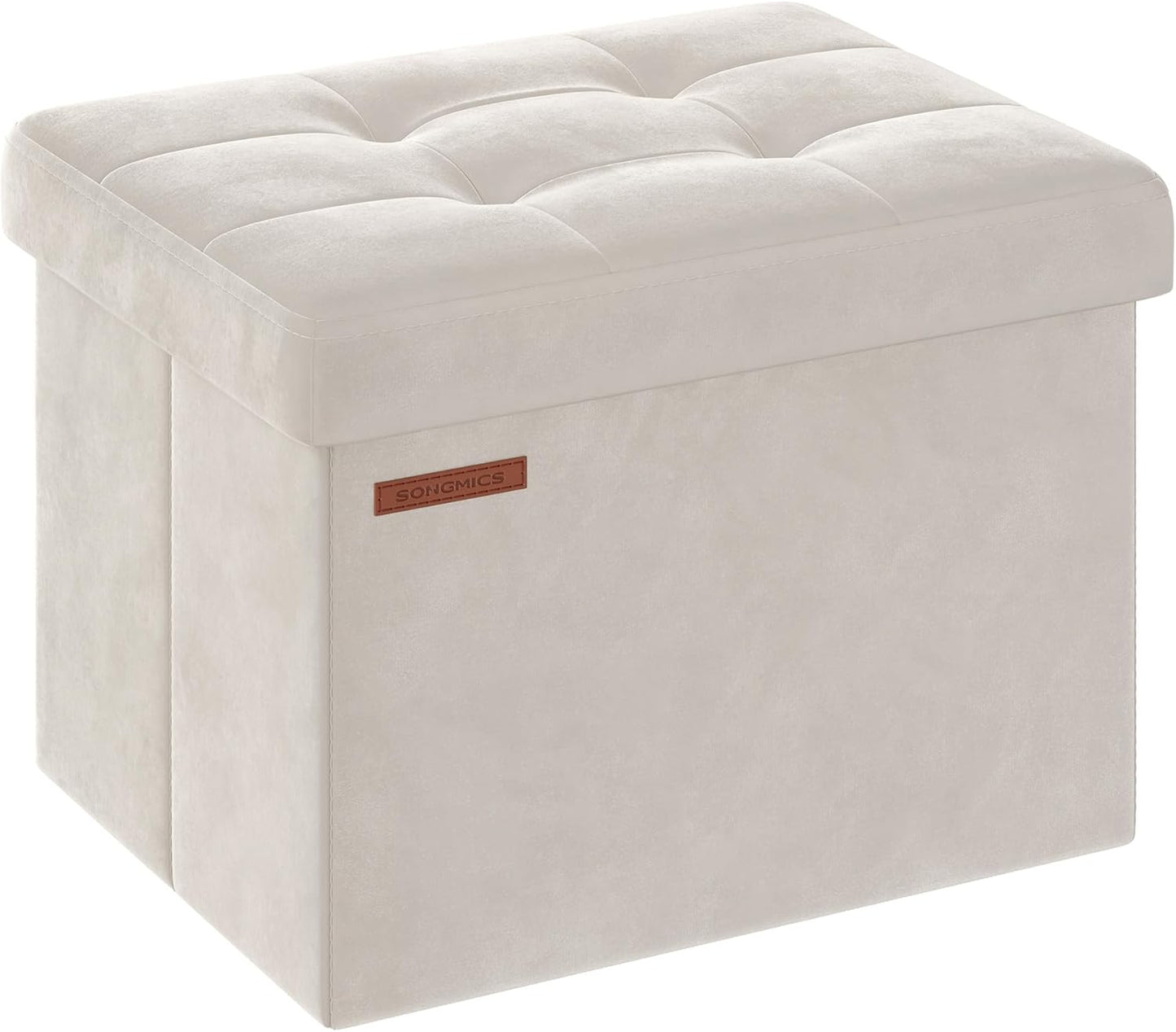 SONGMICS Storage Ottoman: Elegant Foot Rest with Extra Storage