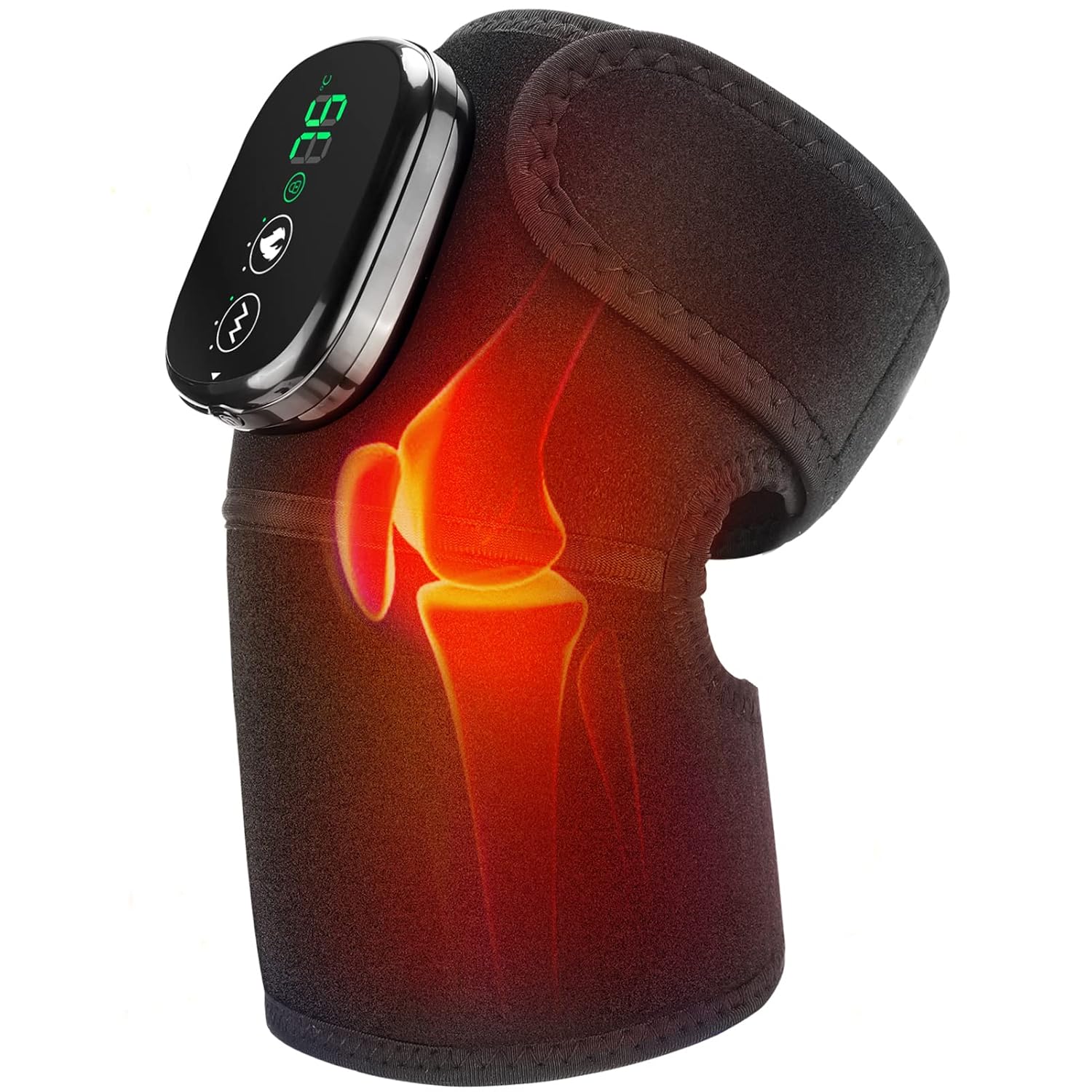 MOAJAZA Knee Massager with Heat and Vibration for Relief