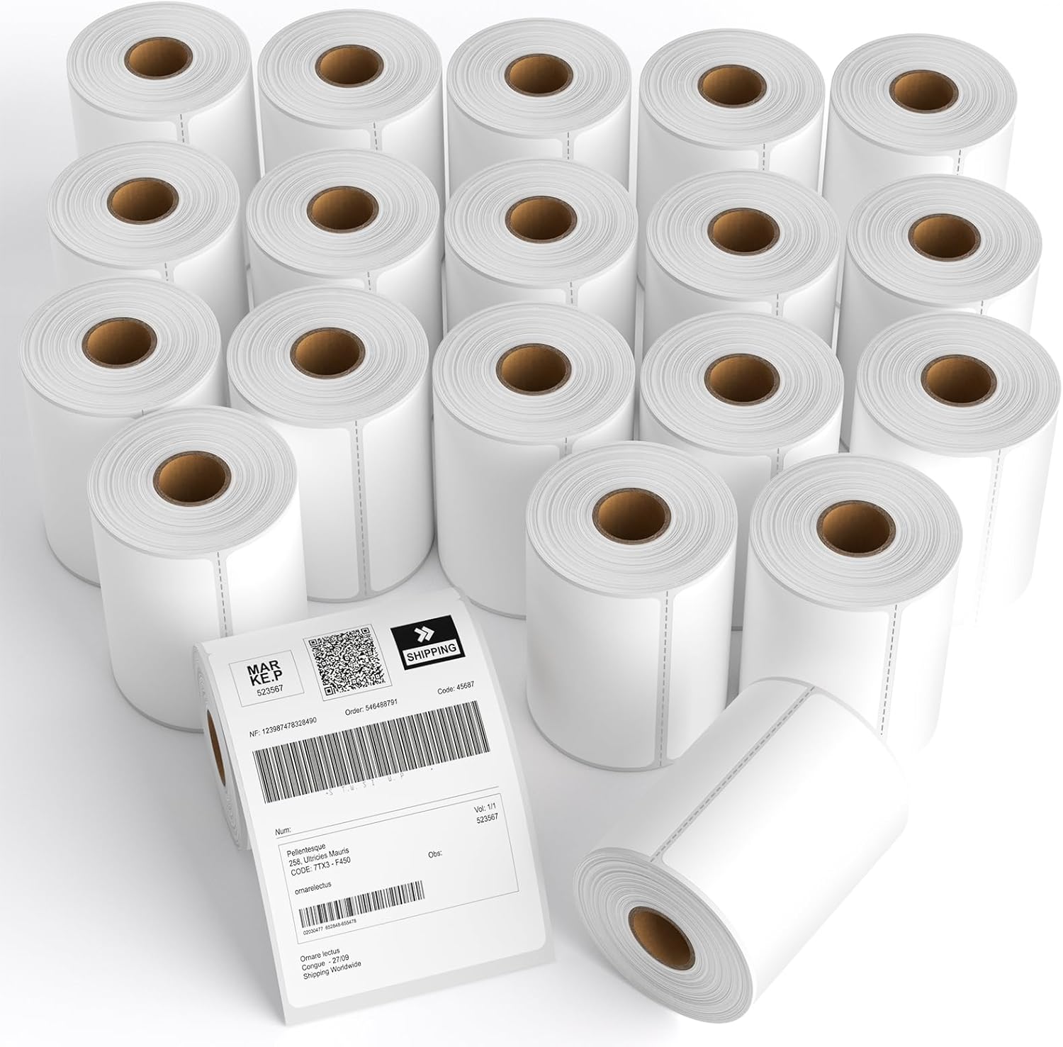 20 Rolls 4in x 6in Direct Thermal Printer Labels for Shipping