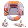 2-in-1 Tummy Time Baby Mat & Seated Support Pillow - Early Development