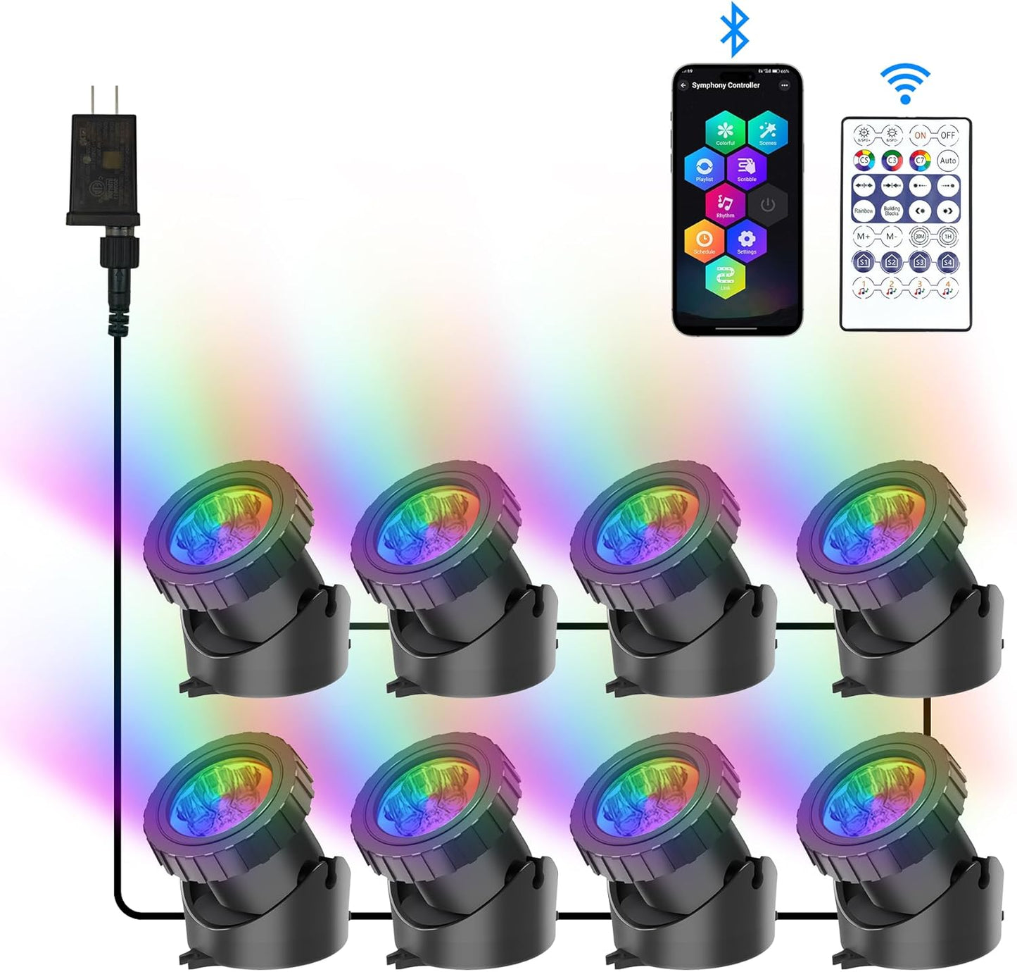 RGB Underwater Pond Lights for Stunning Landscape Illumination