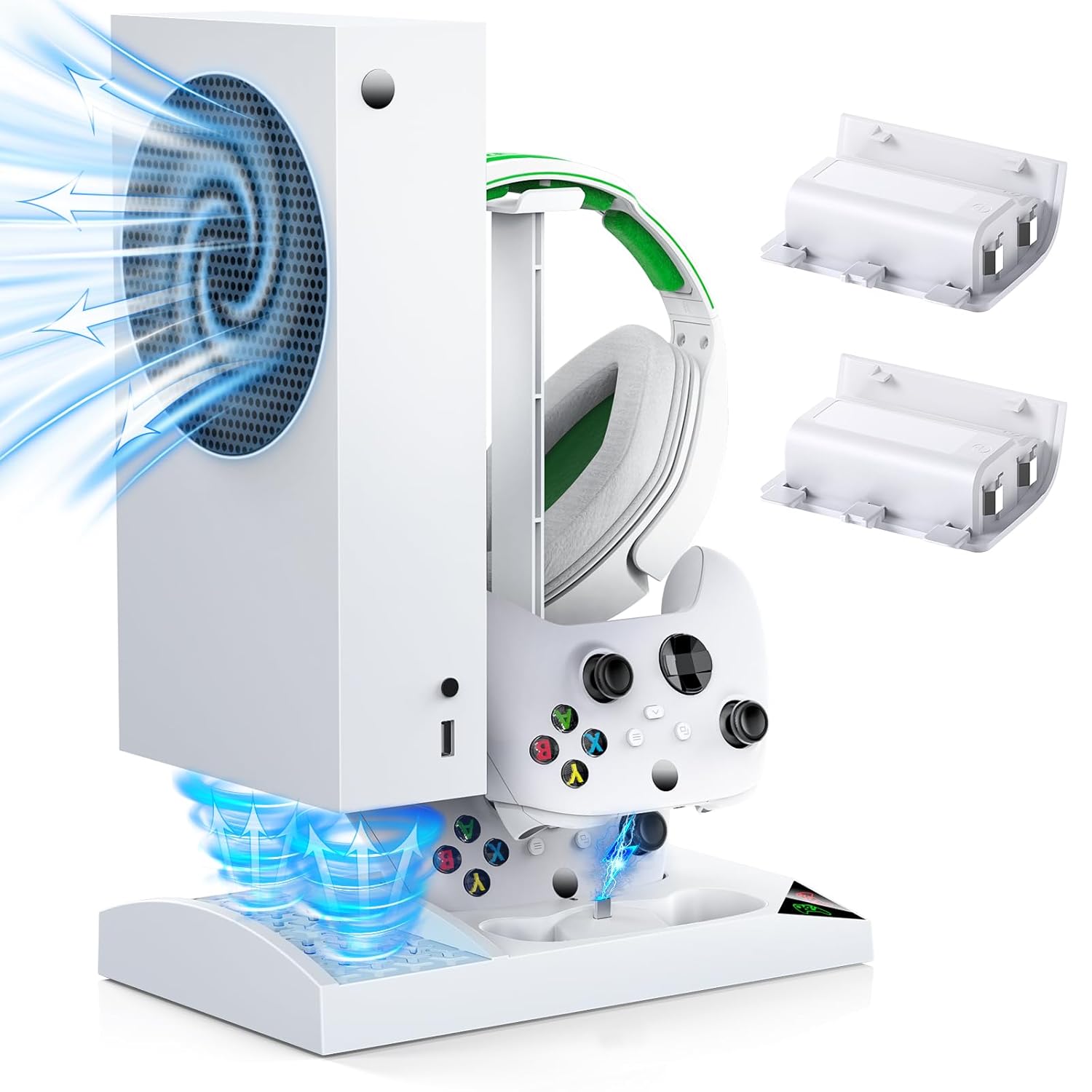 Vertical Cooling Stand Charging Station for Xbox Series S Console