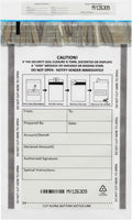 500 Pack 6x9 Clear FREEZFraud Deposit Bags - Tamper-Evident Security