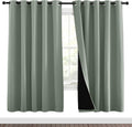 Blackout Curtain Panels 70in x 72in Greyish Green - Full Light