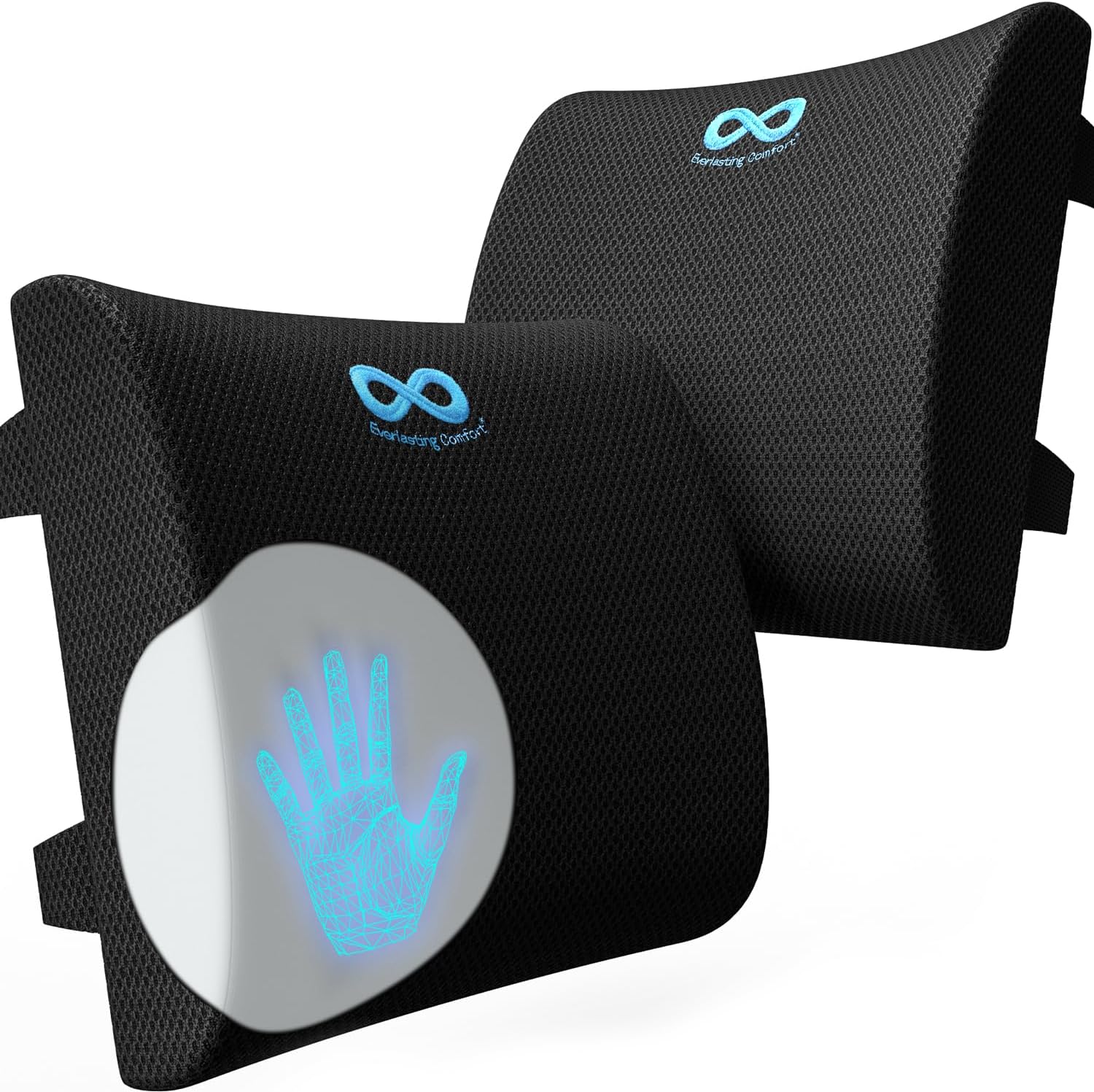 Everlasting Comfort Lumbar Support Cushion for Car Seat Relief