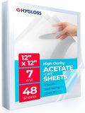 Hygloss 12in x 12in Acetate Paper for Crafting and Stenciling