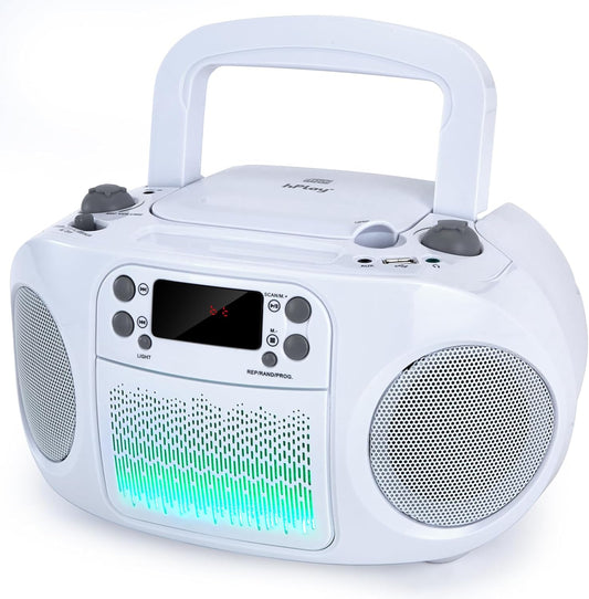 hPlay GC09 Kids Boombox with Bluetooth, CD Player and More