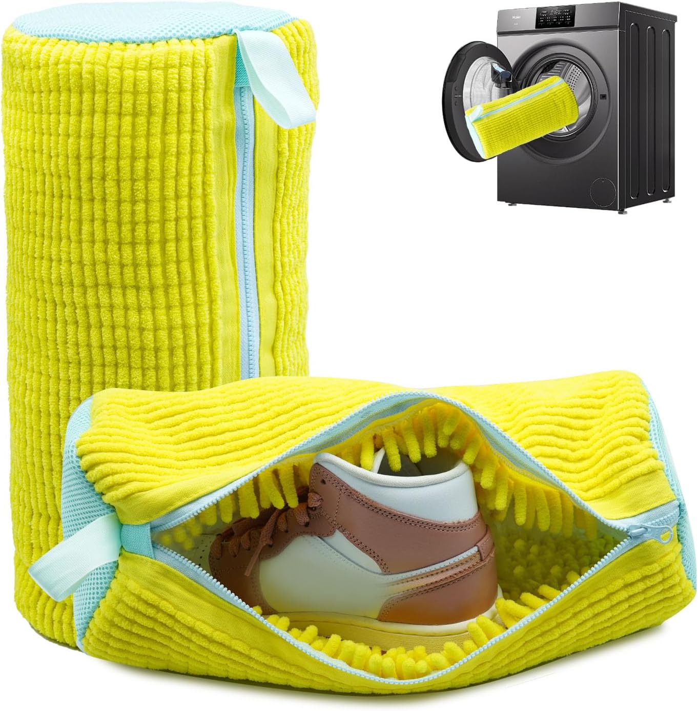 Plush Sneaker Washer Bag Set - Keep Sneakers Fresh!