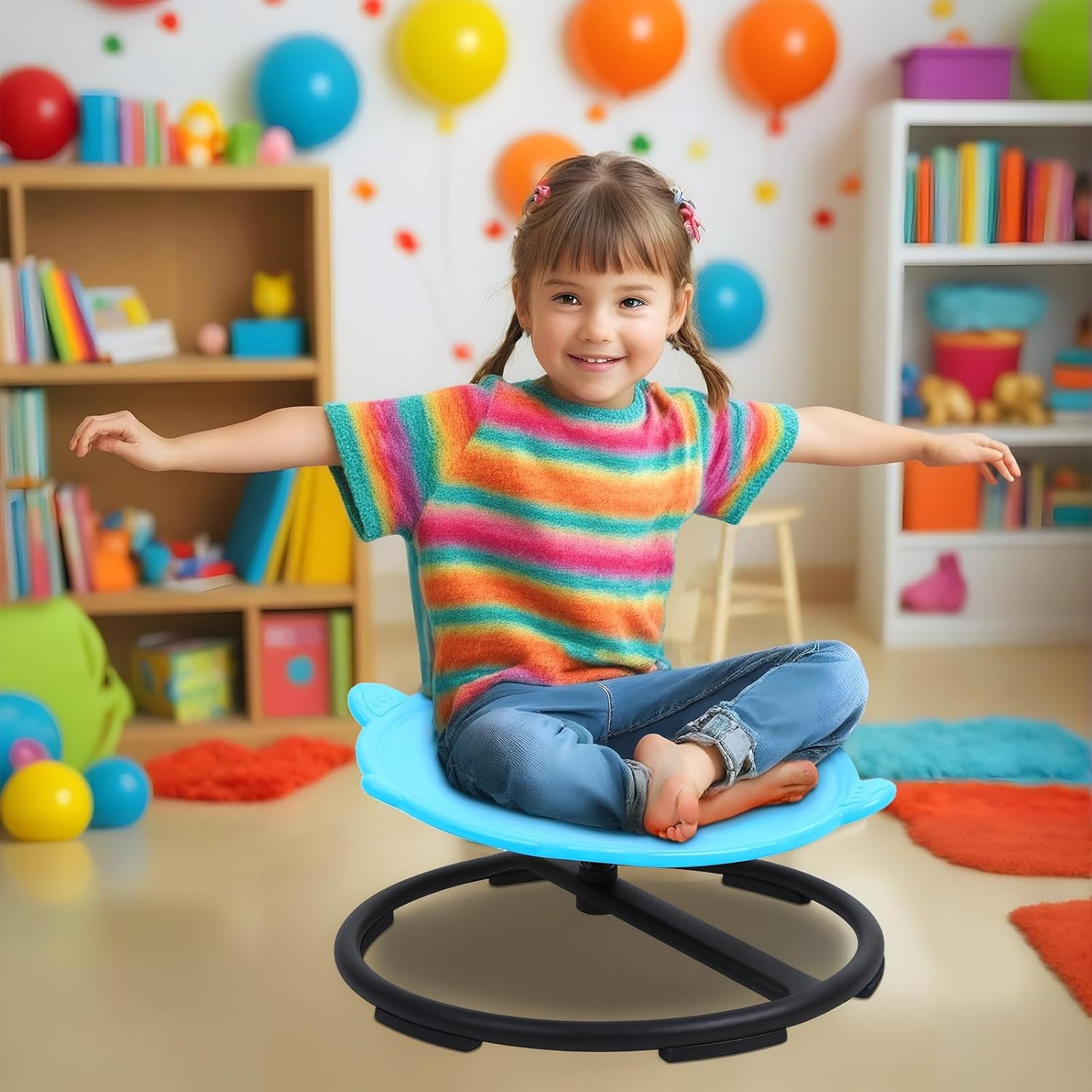 Swivel Sensory Chair for Kids 3+ - Enhance Coordination!