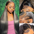 13x6 Lace Front Wigs Human Hair 28 Inch Straight Style