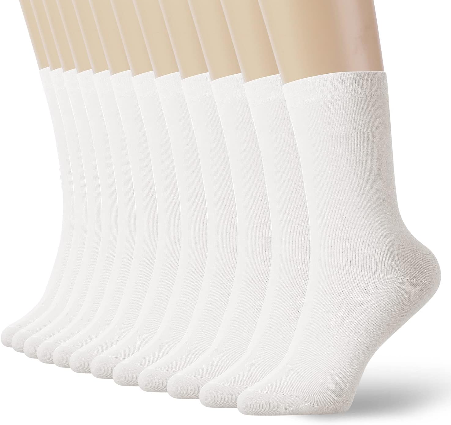 K-LORRA Casual Cotton Socks for Women and Men - 6 Pack Variety