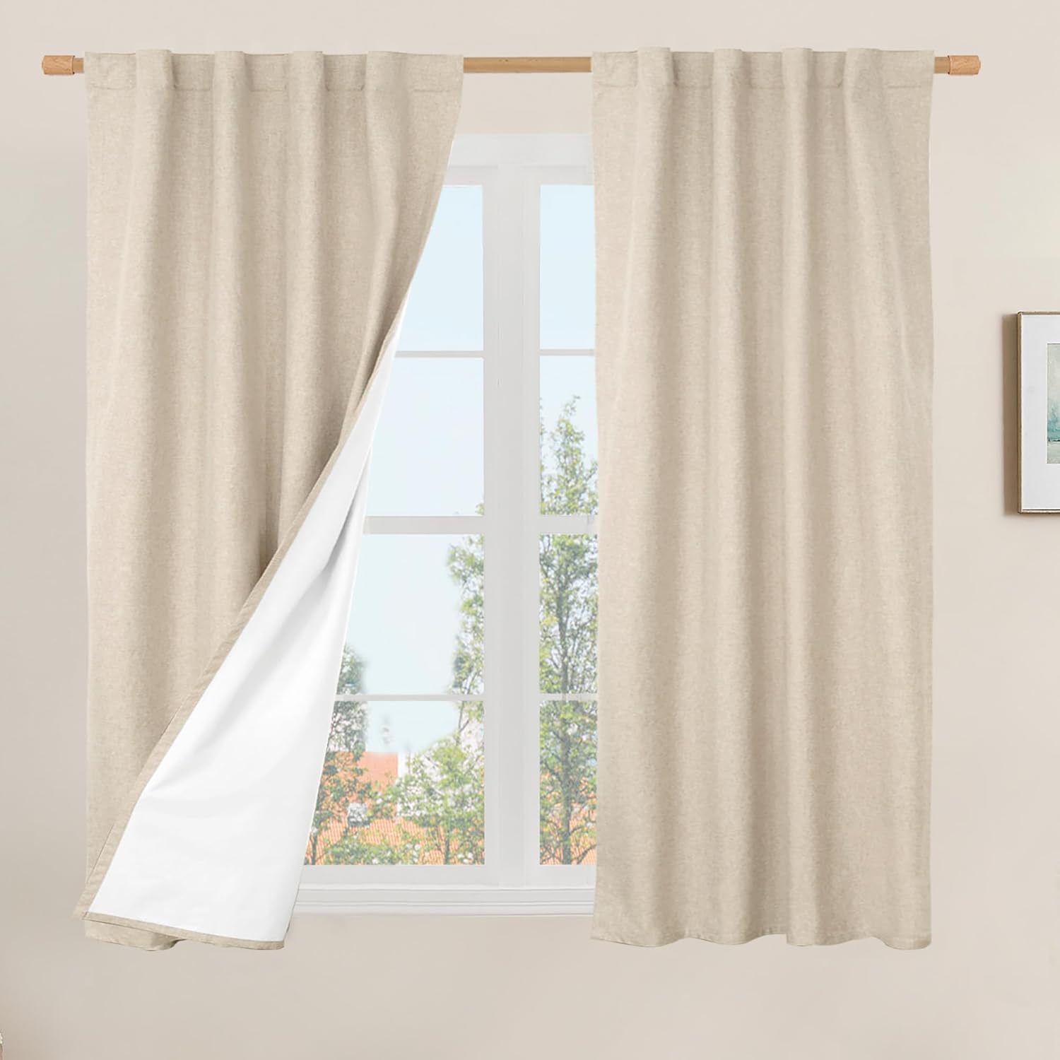 LAMIT Full Blackout Window Curtains for Bedroom Privacy