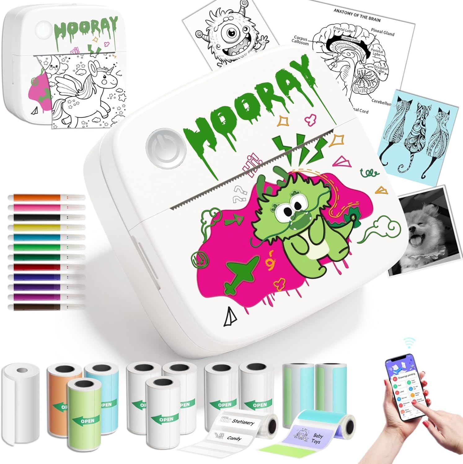 Portable Sticker Printer: Instant Creativity!