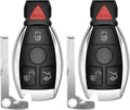 Key Fob Replacement for 1997-2014 Mercedes Benz - 4 Button 2-Pack