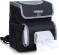 Farasla All-in-One Car Trash Can with Adjustable Tissue Holder