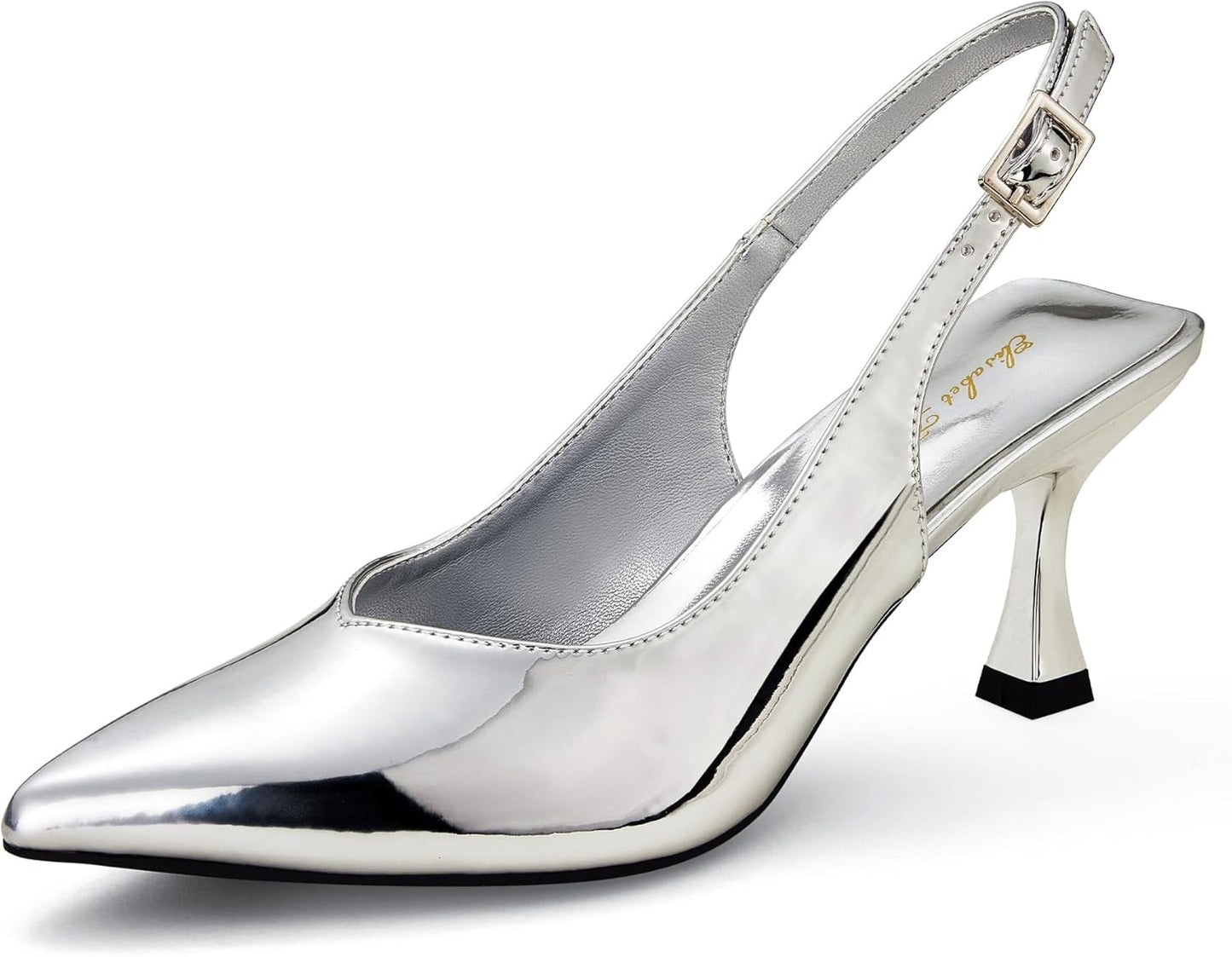 Elisabet Tang Women's Kitten Heel Slingback Low Pumps for Style